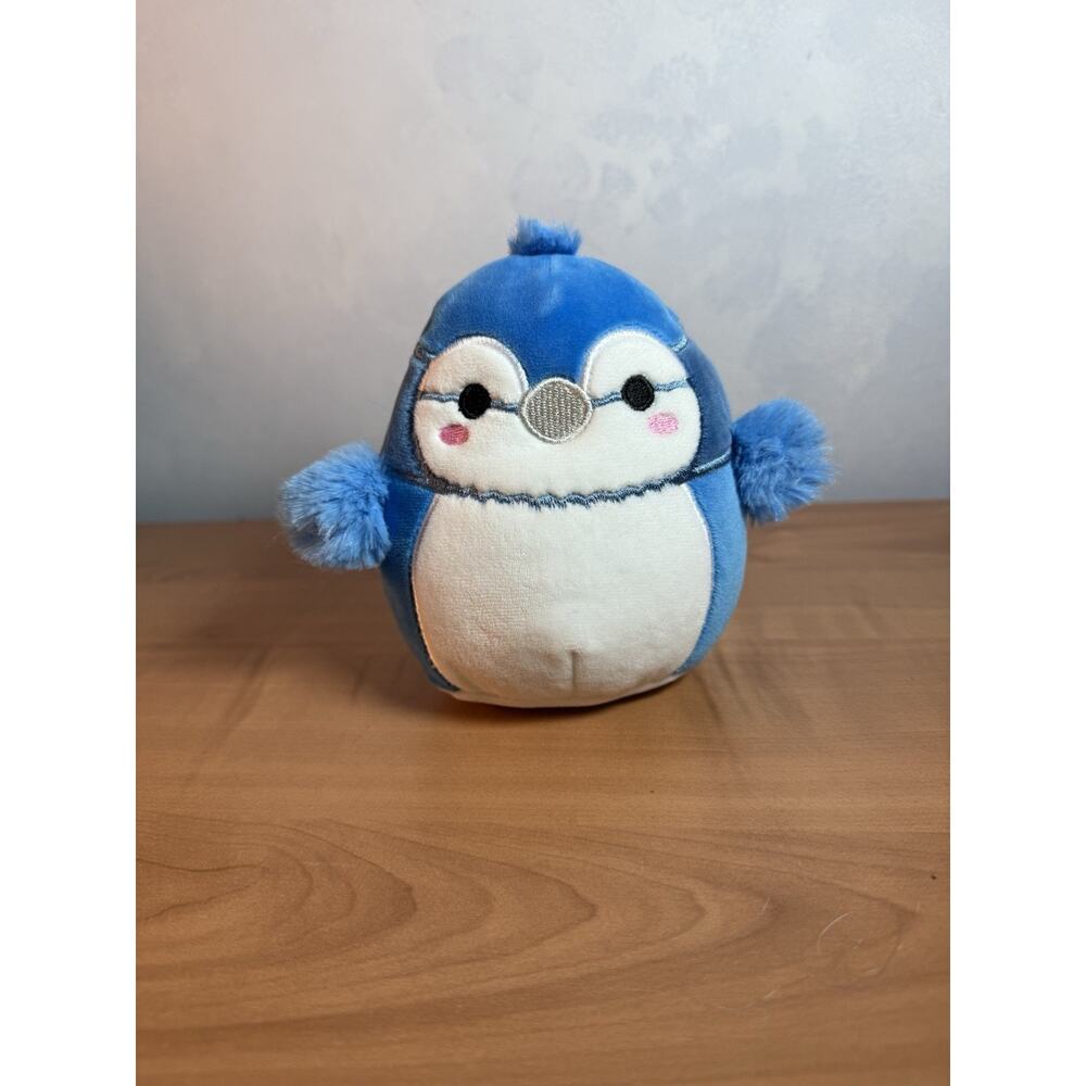 Squishmallow 5 Inch Mini Babs The Blue Jay Bird KellyToy, Super Soft
